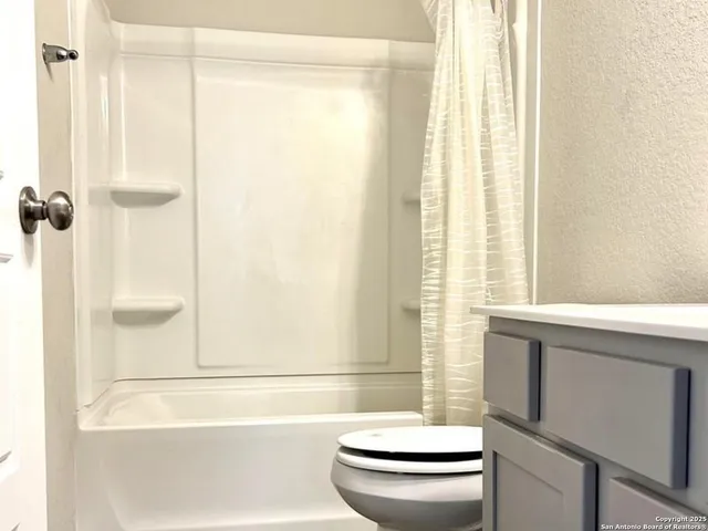 a view of backyard with large tree