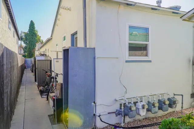 a view of a livingroom with furniture and a window