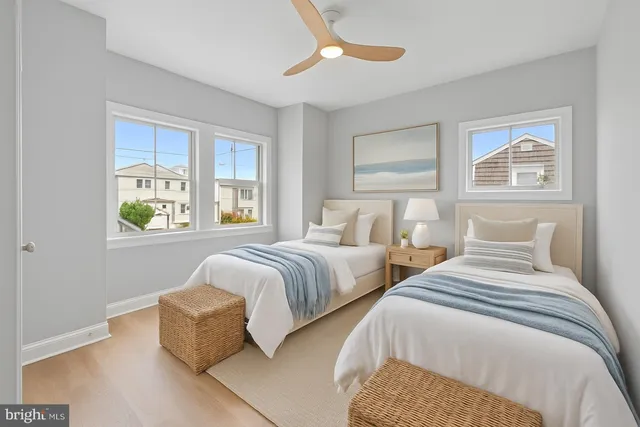 a view of a hallway with washer and dryer
