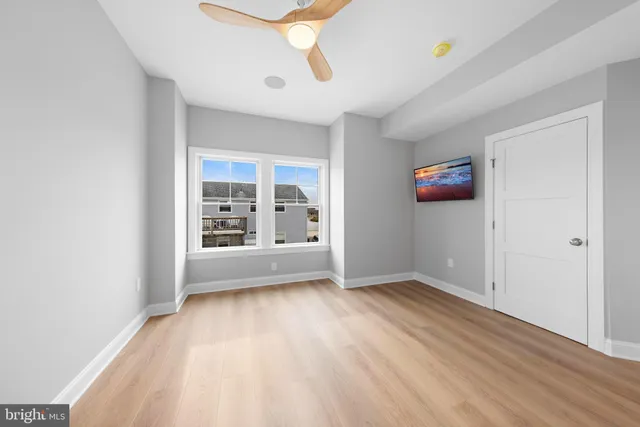 a view of wooden door