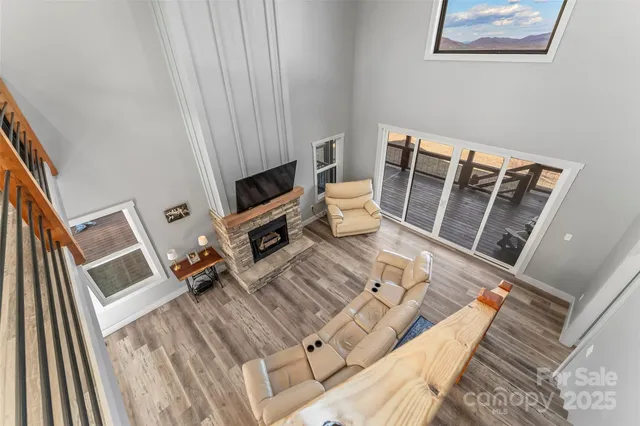 a bedroom with a bed and a view of bathroom