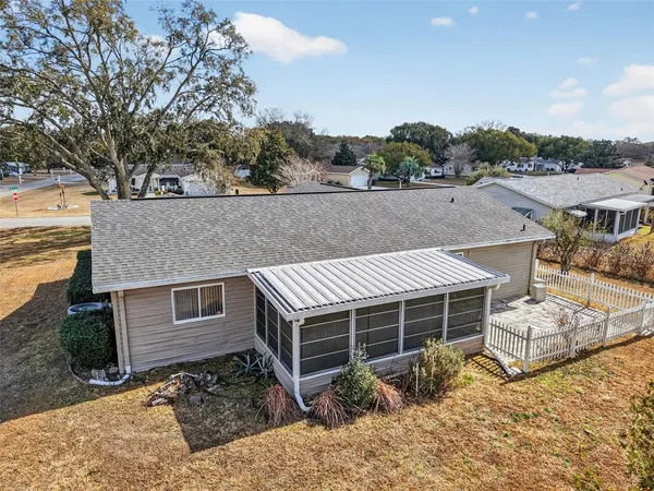 a view of a house with a patio