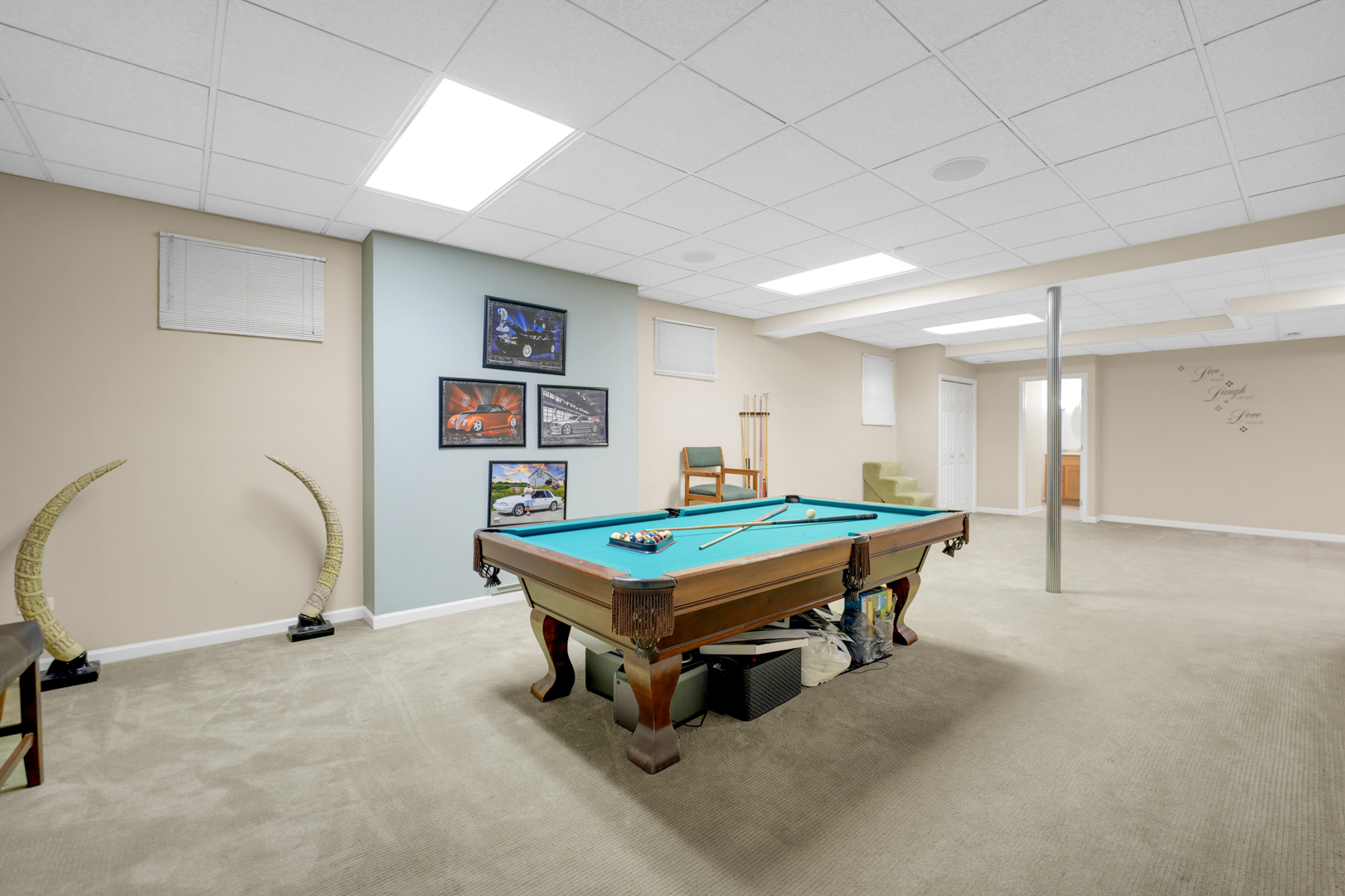 1816 Princeton Road Flossmoor, IL 60422 - Photo 20 of 26 a room with pool table and windows