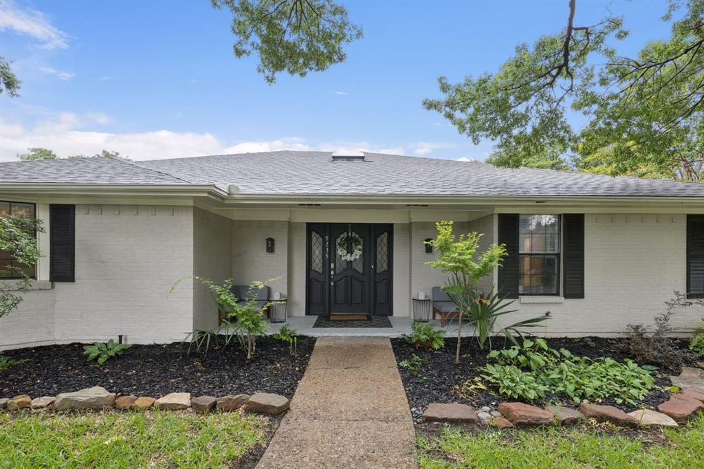a front view of a house