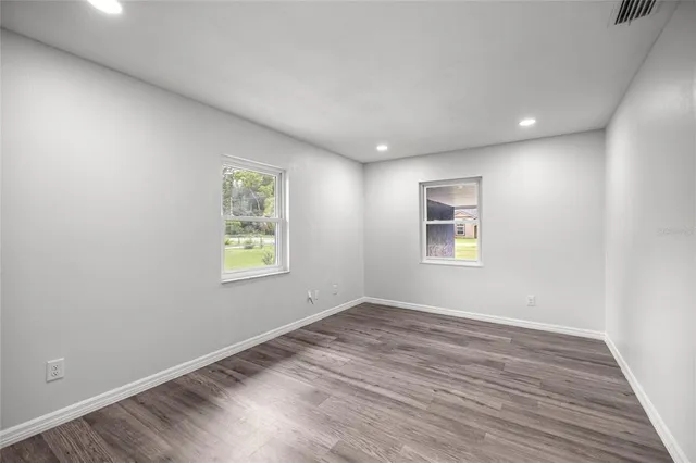 wooden floor in an empty room