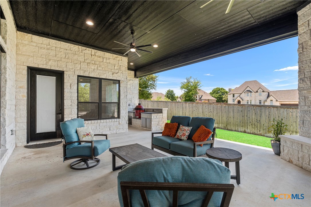 1606 Alta Vista Loop Temple, TX 76502 - Photo 35 of 48 a outdoor space with patio lots of furniture and garden view