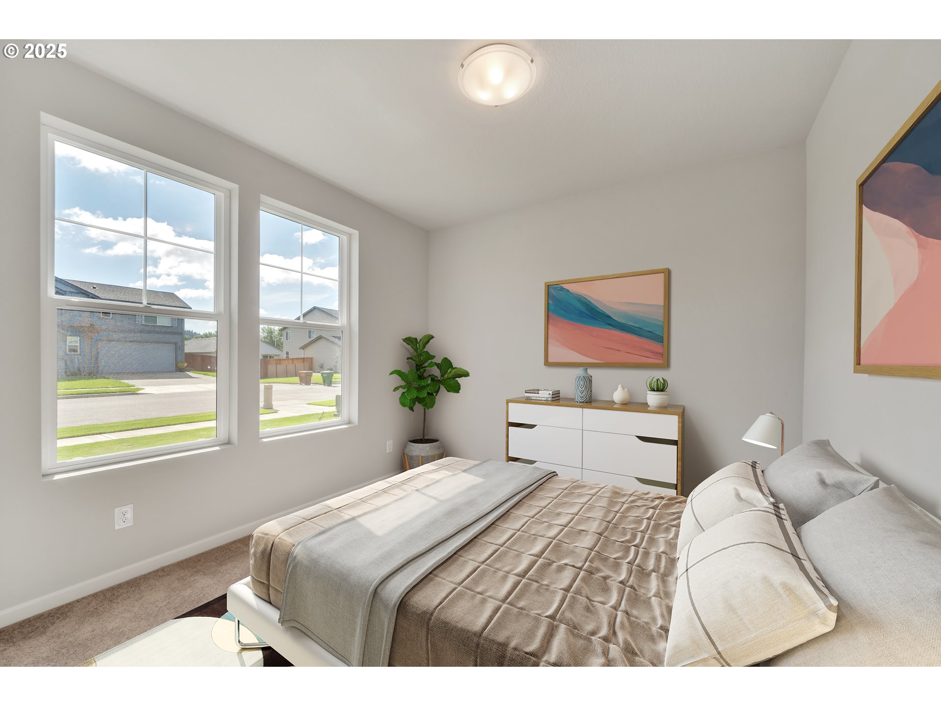 Undisclosed Address Albany, OR 97322 - Photo 22 of 42 a bedroom with a bed and a large window