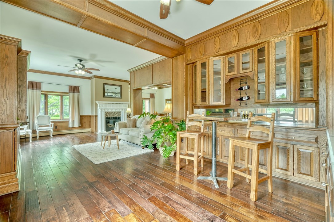 4005 County Line Road Walworth, NY 14502 - Photo 21 of 50 Inviting Hearth Room with custom built in Bar area