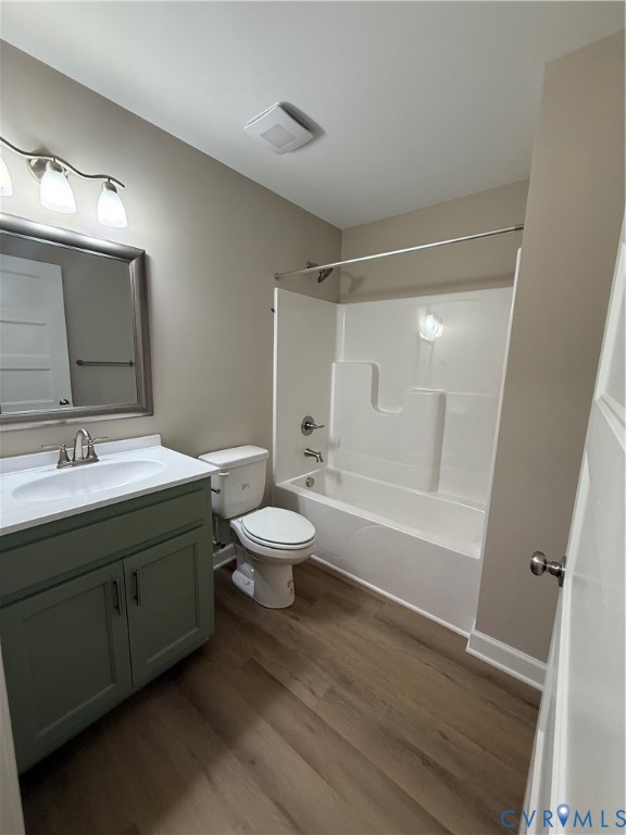 342 Barefords Mill Road Dunnsville, VA 22454 - Photo 12 of 15 a bathroom with a double vanity sink toilet and shower