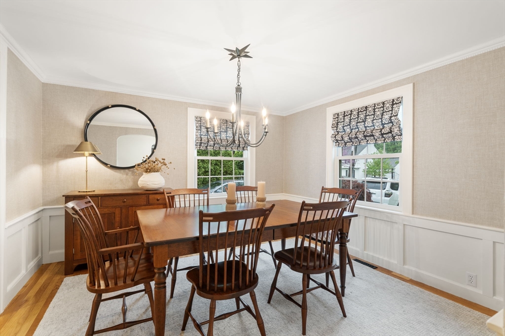 9 Lafayette Circle Wellesley, MA 02482 - Photo 6 of 35 a view of a dining room with furniture window and outside view