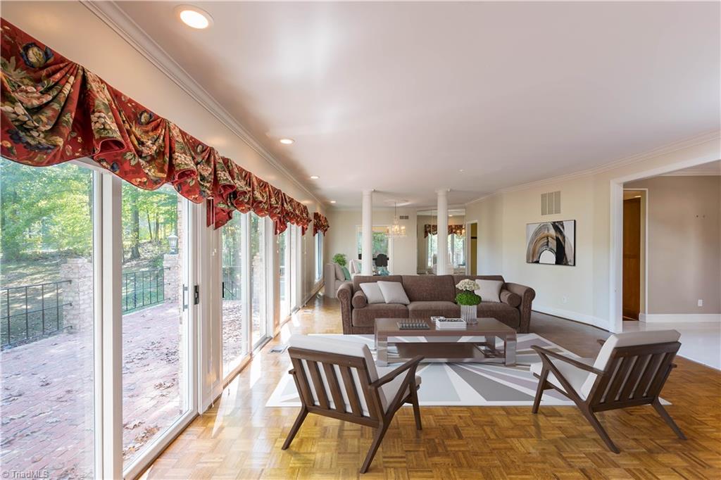 2012 River Road Stoneville, NC 27048 - Photo 4 of 30 Large great room overlooks your lake view on the golf course and your private terrace oasis with natural light in abundance.