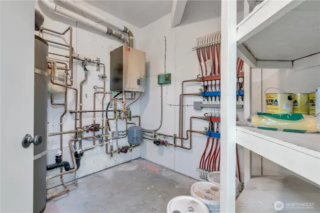 a room with musical instruments