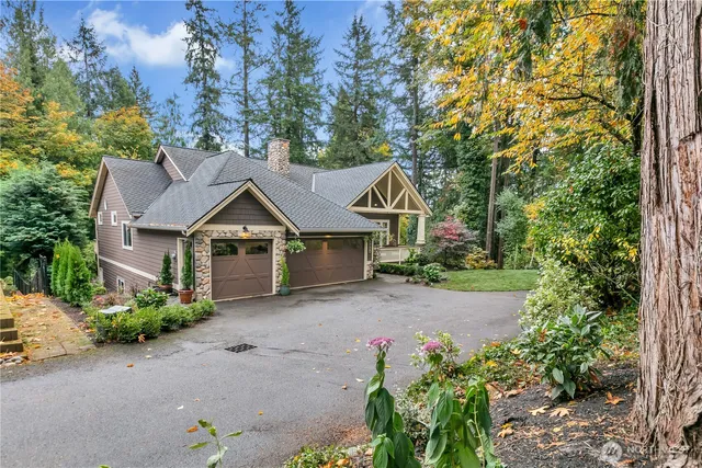 front view of a house with a street