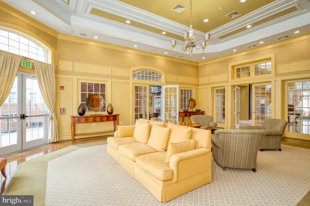 a living room filled with furniture