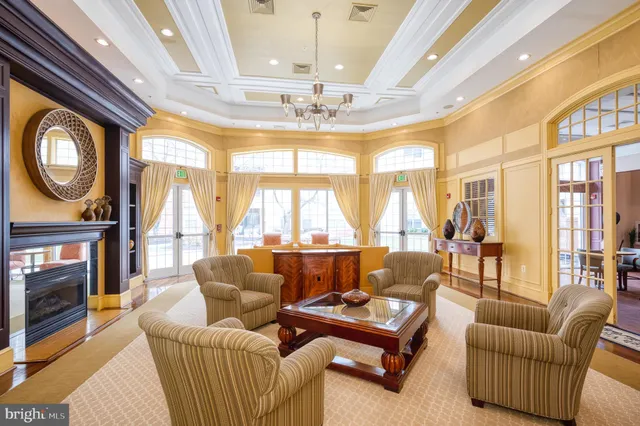 a view of a livingroom with furniture