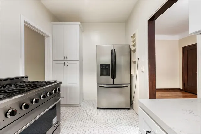 a view of wooden door