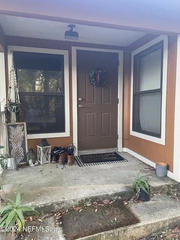 a front view of a house