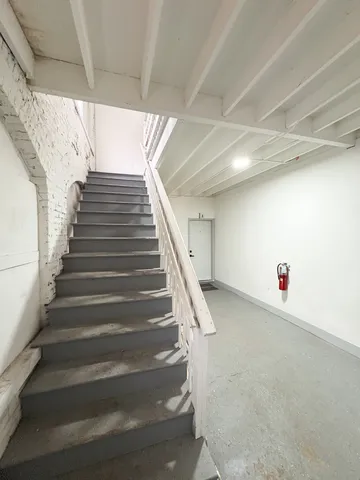 a view of a storage room