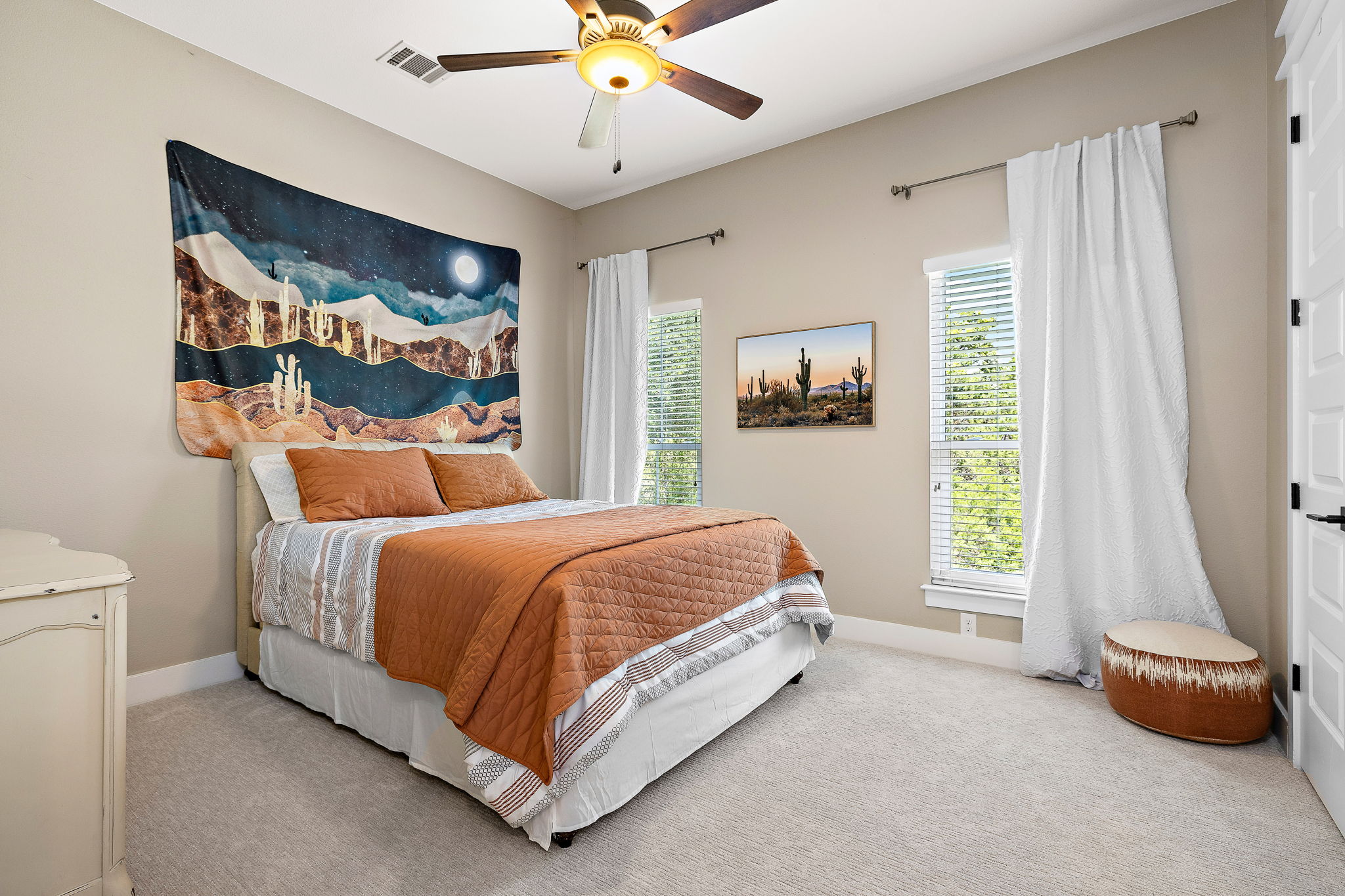 117 Covington Cove Georgetown, TX 78628 - Photo 20 of 40 Carpeted bedroom with baseboards and a ceiling fan