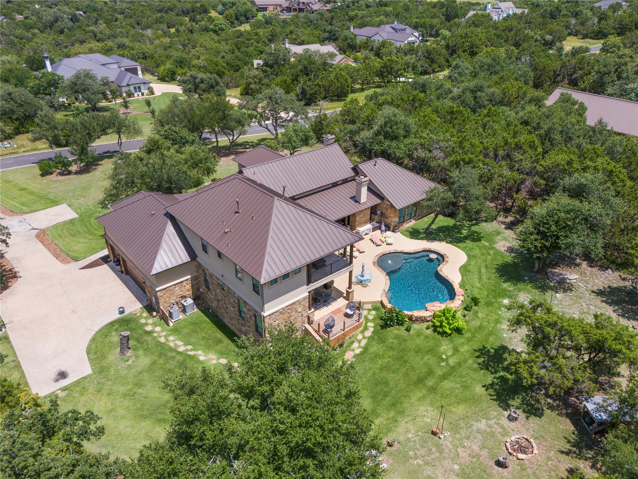 117 Covington Cove Georgetown, TX 78628 - Photo 3 of 40 Aerial view of a pool