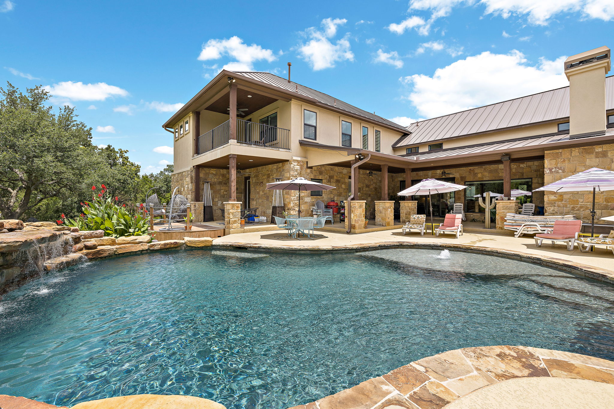 117 Covington Cove Georgetown, TX 78628 - Photo 4 of 40 Outdoor pool with a patio and outdoor dining area