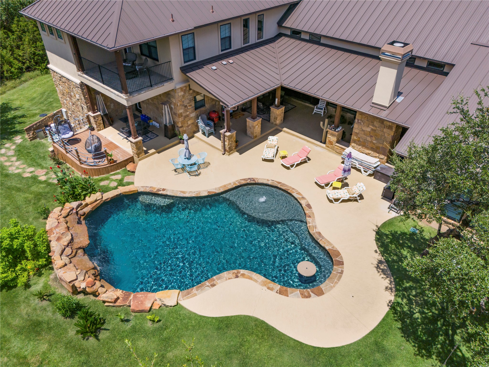 117 Covington Cove Georgetown, TX 78628 - Photo 5 of 40 Outdoor pool featuring a patio area, outdoor dining area, and outdoor lounge area