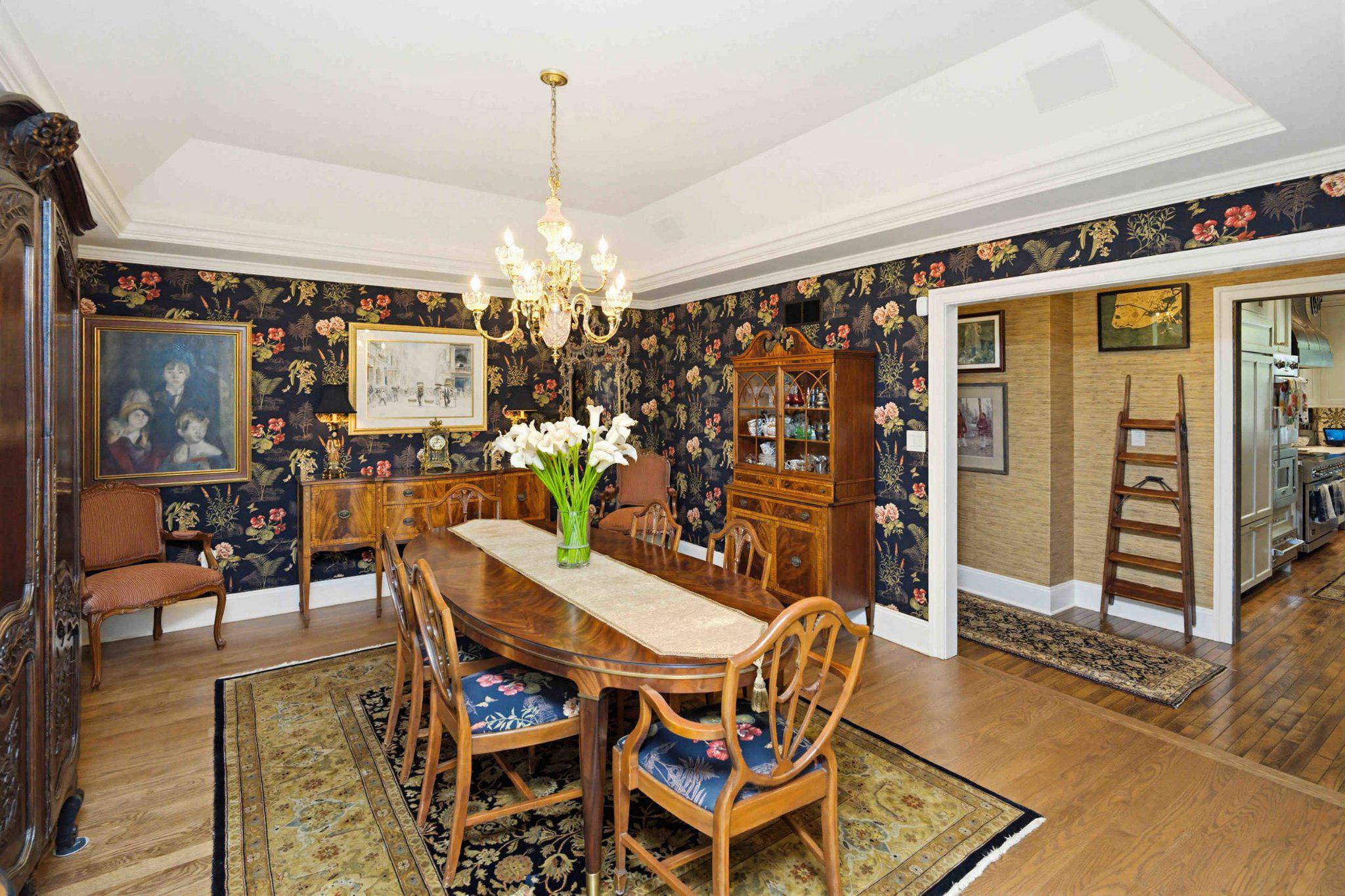 2244 Deer Path Road Huntingdon Valley, PA 19006 - Photo 35 of 95 Dining room with floral accents.
