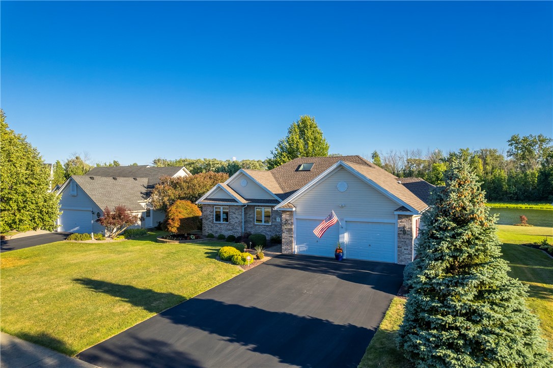 85 Sotheby Drive Greece, NY 14626 - Photo 45 of 50 AERIAL VIEW OF FRONT OF HOME