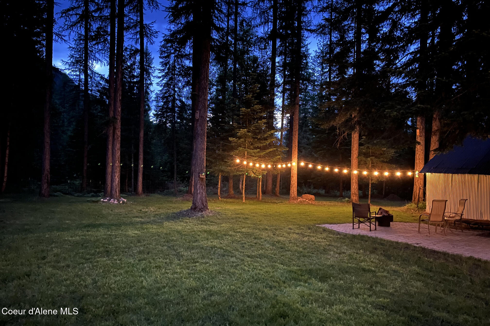 475 Dry Creek Road Clark Fork, ID 83811 - Photo 38 of 53 Night Backyard