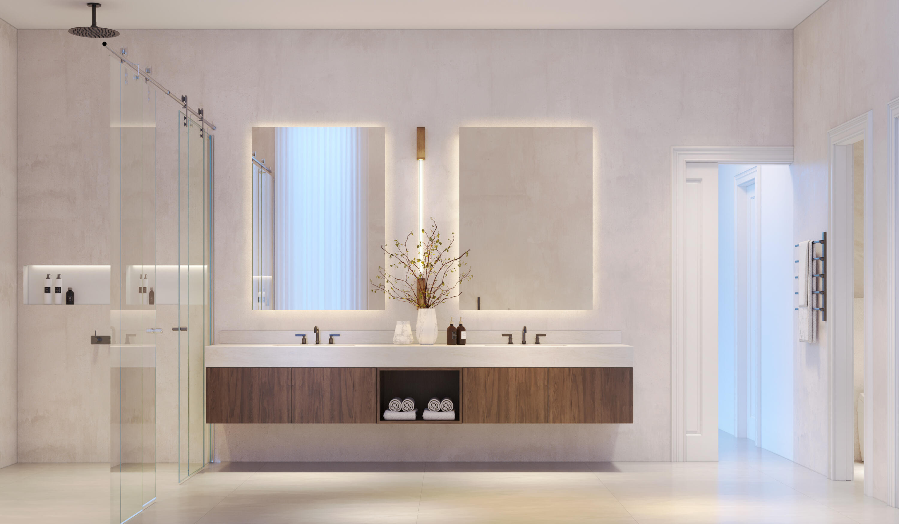 251 Northwest 10th Street Boca Raton, FL 33432 - Photo 18 of 20 a bathroom with a sink and a mirror