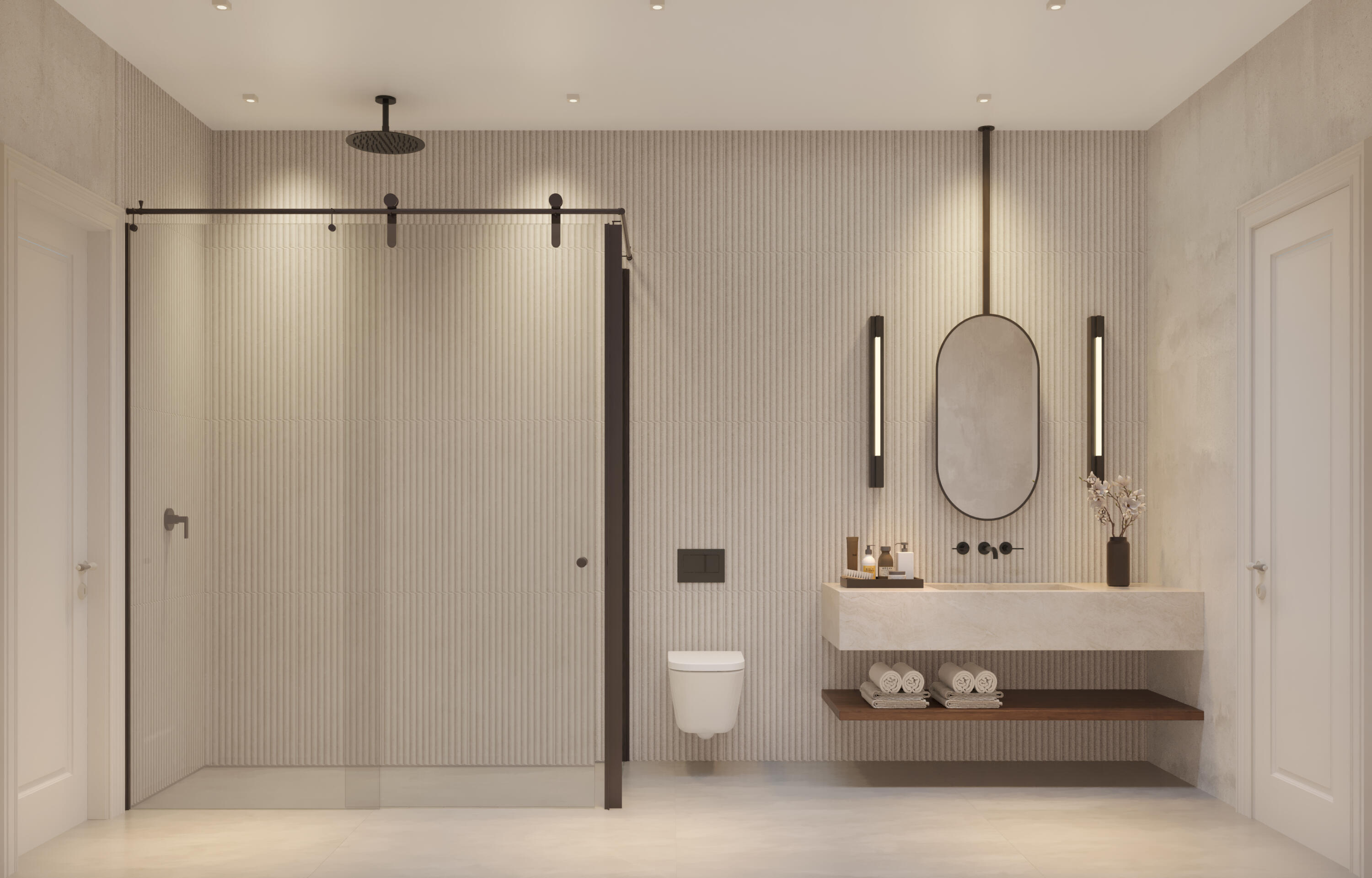 251 Northwest 10th Street Boca Raton, FL 33432 - Photo 4 of 20 a bathroom with a sink a toilet and a mirror