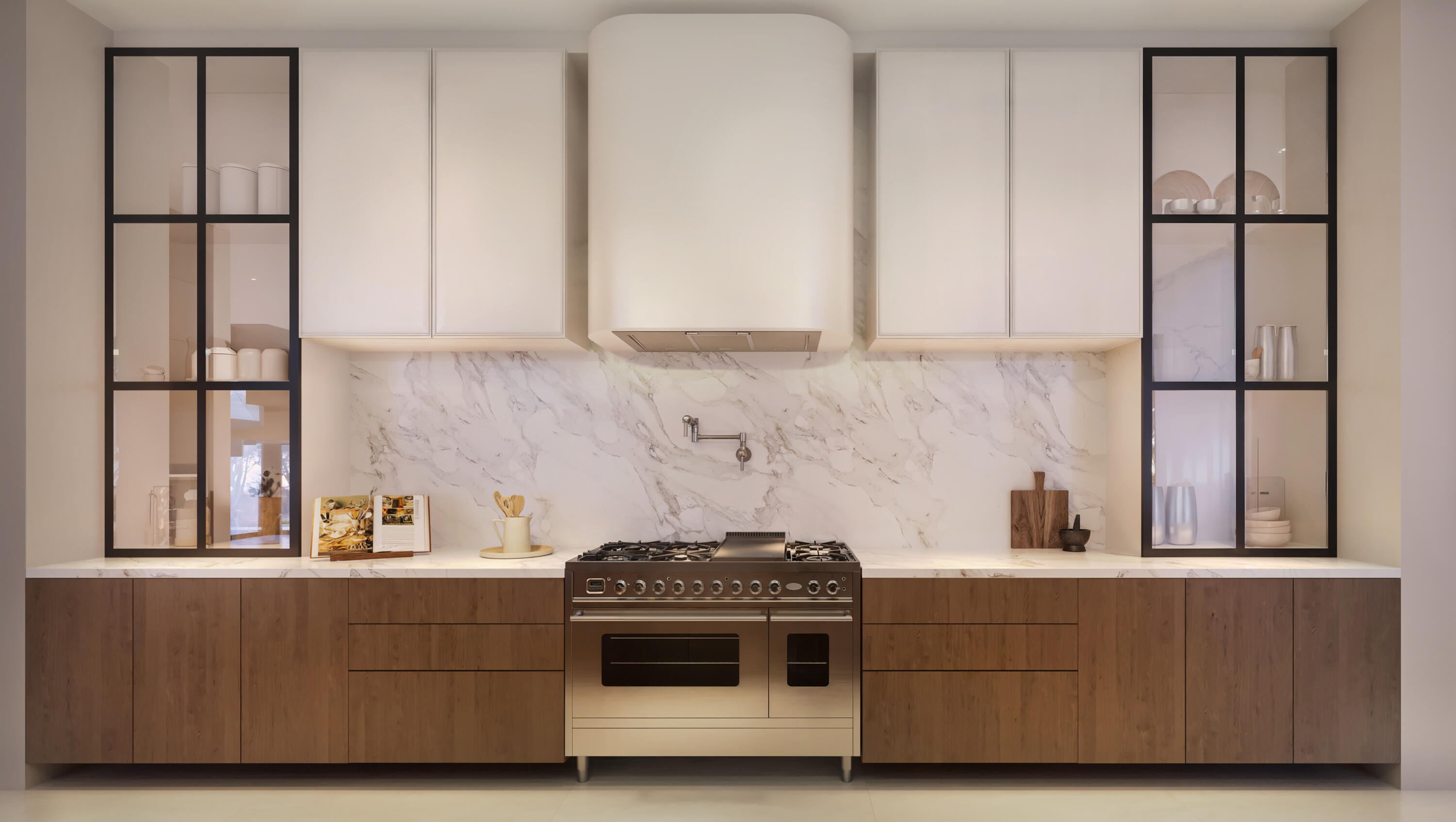 251 Northwest 10th Street Boca Raton, FL 33432 - Photo 7 of 20 a kitchen with stainless steel appliances granite countertop a stove a sink and a refrigerator