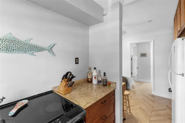 a room with a table and gym equipment