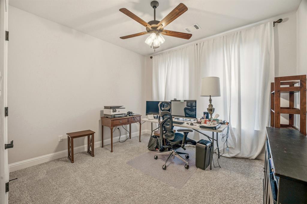 3024 Reed Court Granbury, TX 76048 - Photo 27 of 40 a workspace with chandelier