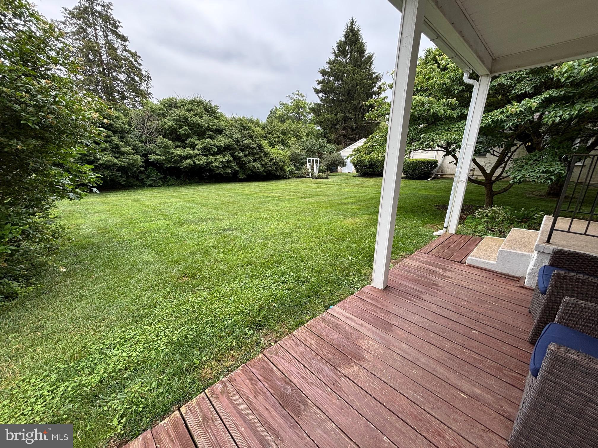 227 Dorset Road Devon, PA 19333 - Photo 27 of 30 a view of a deck with wooden floor and yard