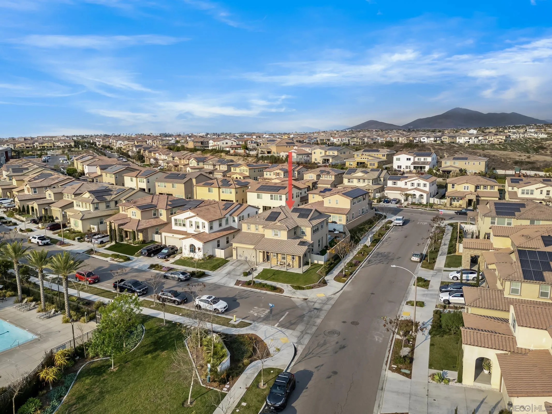 1853 Ashley Avenue Chula Vista, CA 91913 - Photo 58 of 73 an aerial view of residential houses with outdoor space
