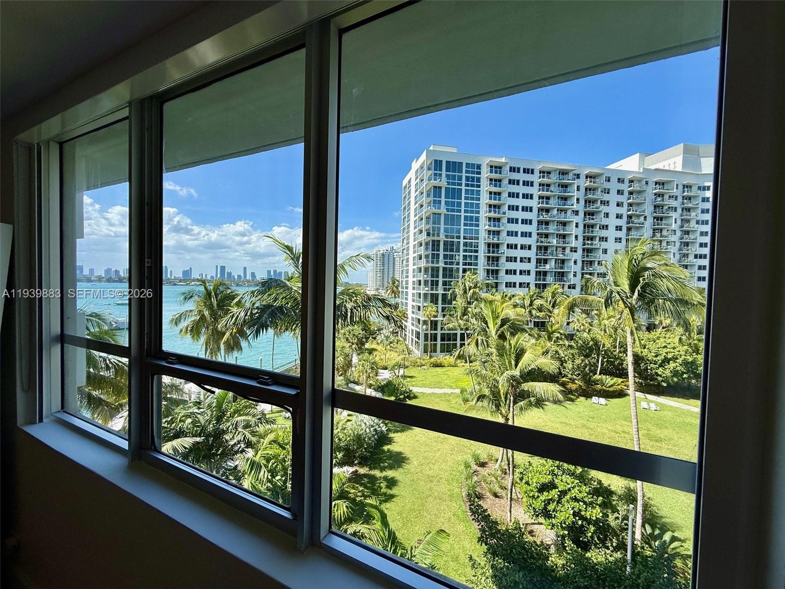 1500 Bay Road, Unit 540S Miami Beach, FL 33139 - Photo 13 of 40 a view of a city from a balcony