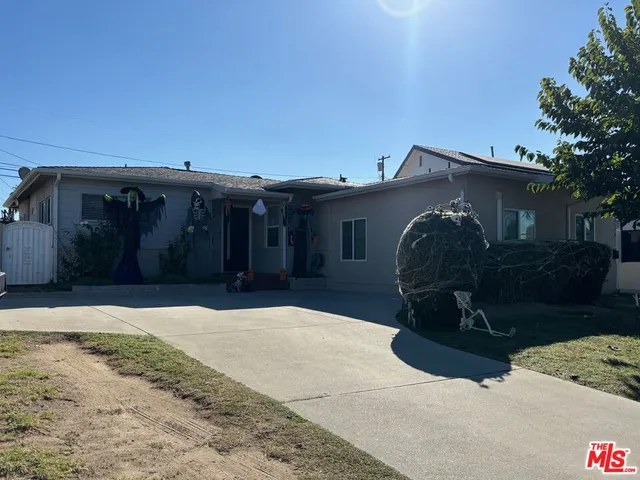 a front view of a house