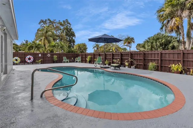 a view of a house with a patio