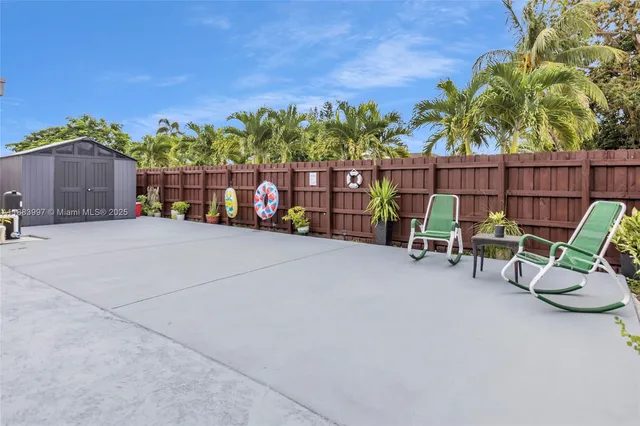 a view of a house with a patio