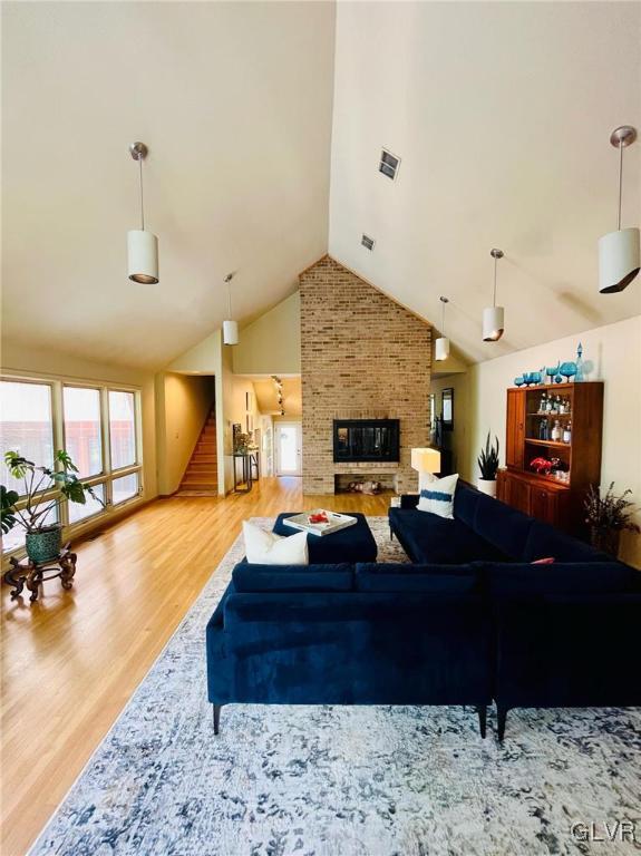 19 Bridle Path Road Bethlehem, PA 18017 - Photo 22 of 34 a living room with furniture and a flat screen tv
