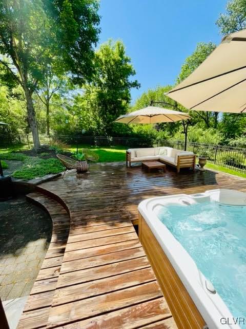 19 Bridle Path Road Bethlehem, PA 18017 - Photo 32 of 34 a view of a swimming pool with a patio
