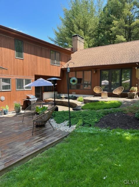 19 Bridle Path Road Bethlehem, PA 18017 - Photo 34 of 34 a view of a house with backyard sitting area and garden