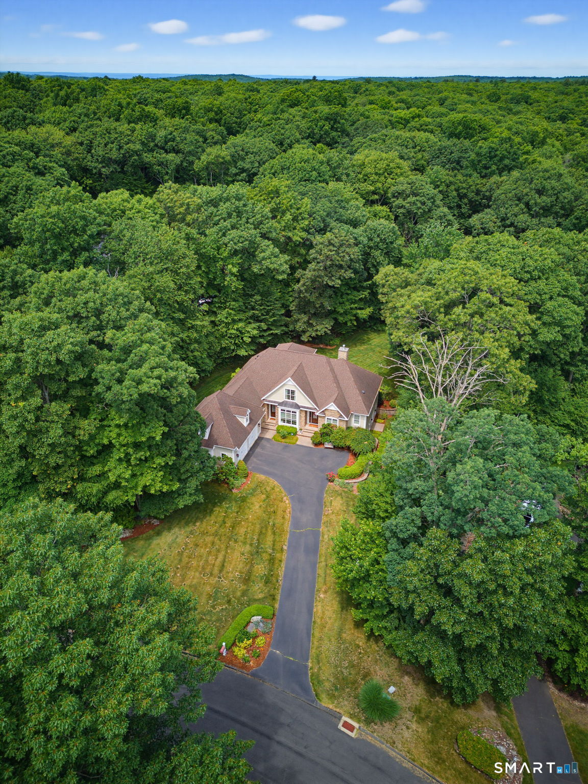 158 Appian Way Coventry, CT 06238 - Photo 7 of 40 an aerial view of a house with a yard
