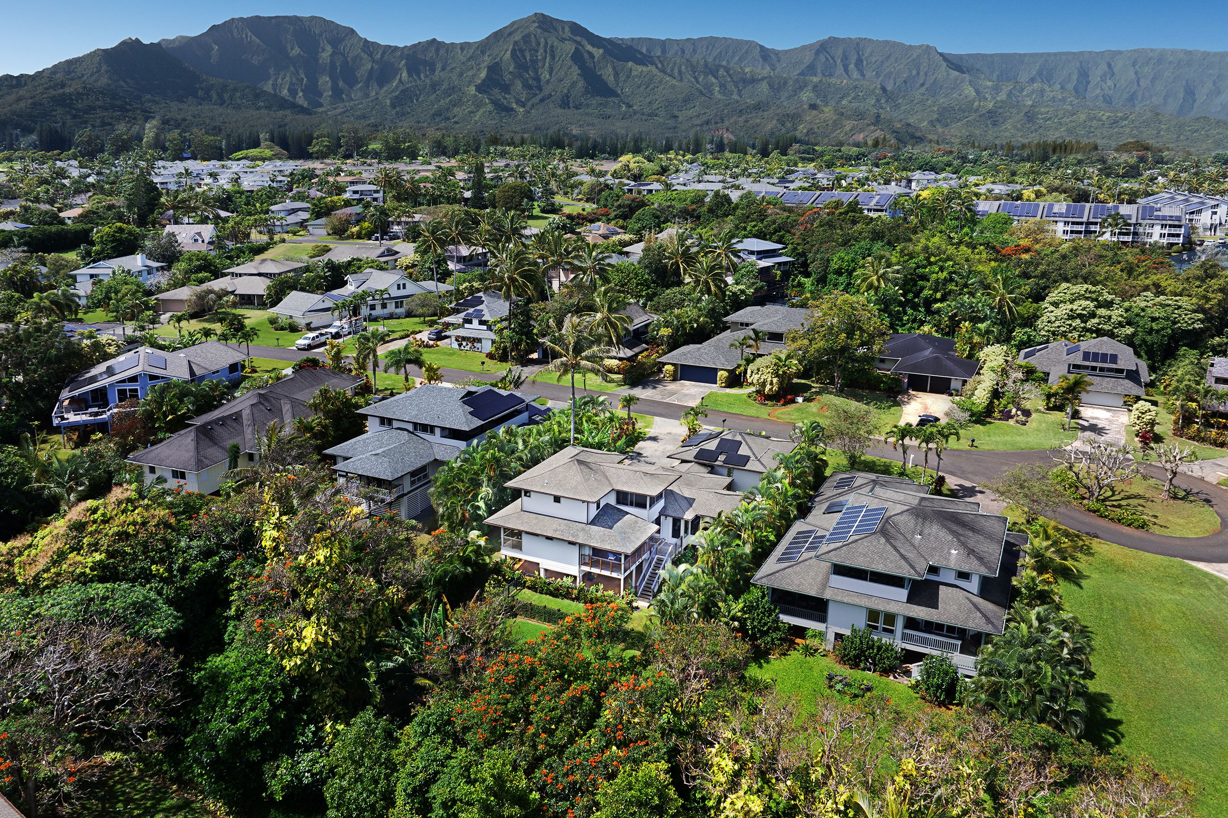 3667 Albert Road Princeville, HI 96722 - Photo 19 of 25 an aerial view of multiple house