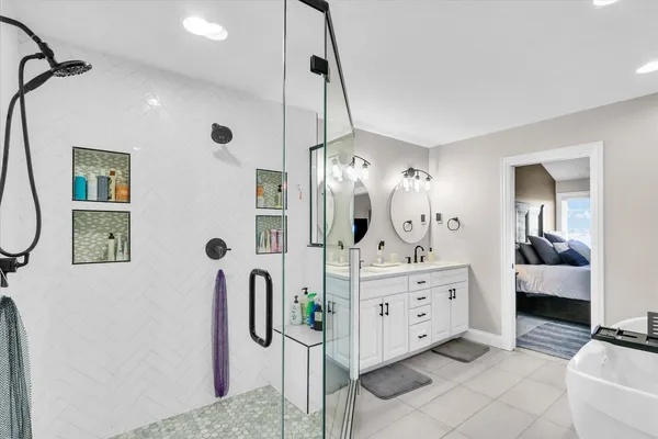 a view of a workspace with furniture