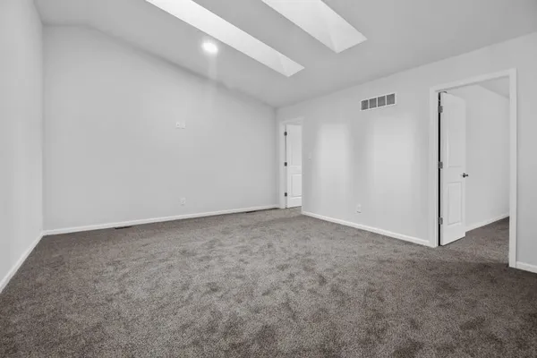 a view of an empty room