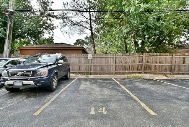 a view of a car garage