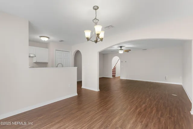 a view of an empty room