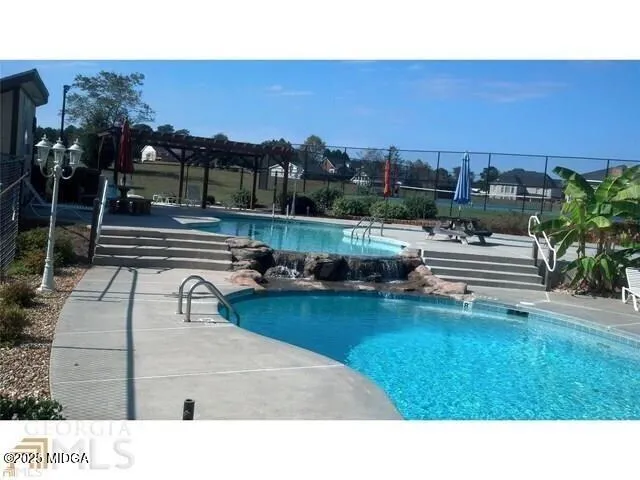 a black and white photo of a garden